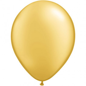50 Balões Latex Dourado 30cm